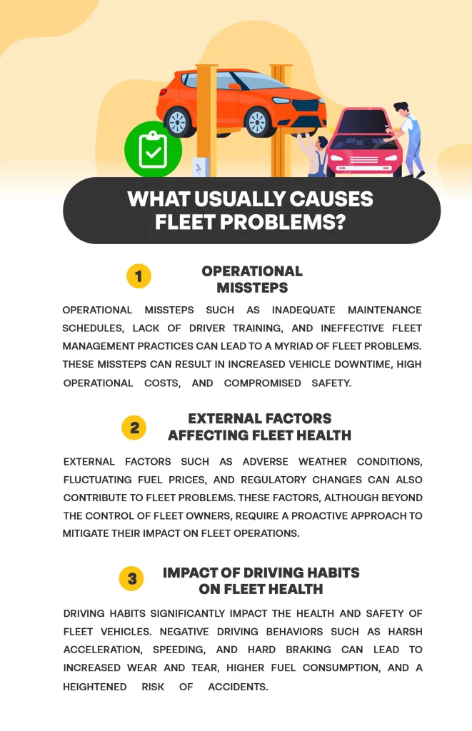 What usually causes fleet problems?